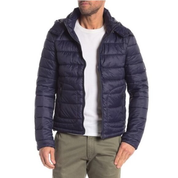 Slate & Stone Richard Quilted Removable Hood Puffer - Picture 2 of 8